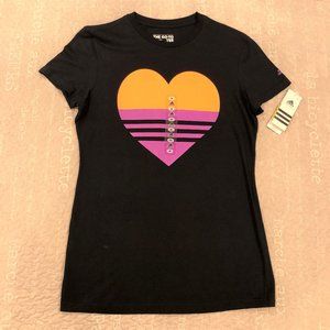 NEW Adidas Women's Go To Heart Black Tee